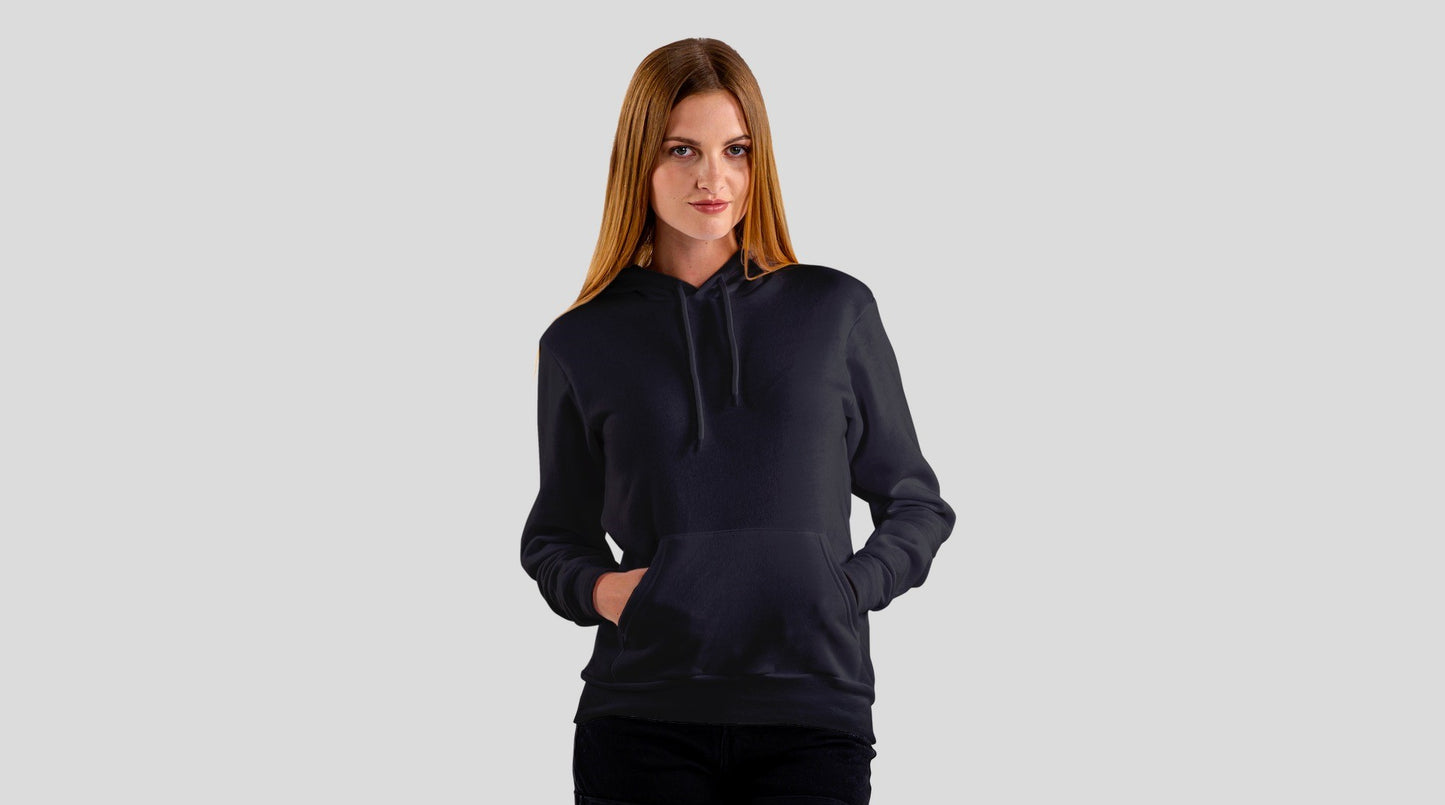 Wander Often, Wonder Always Black Hooded Sweatshirt for Women