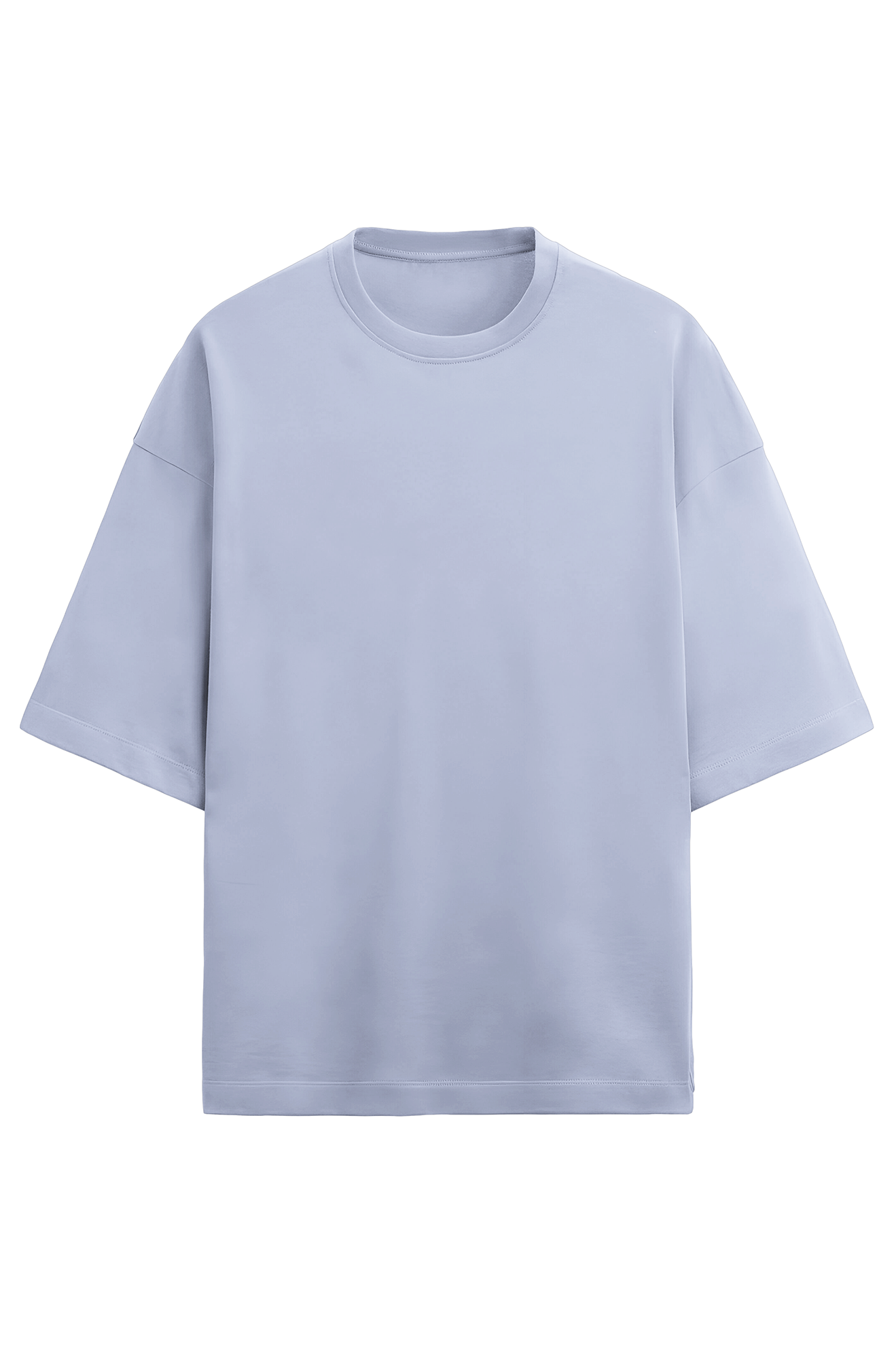 Lavender Terry Oversized T-shirt and Black Terry Shorts
