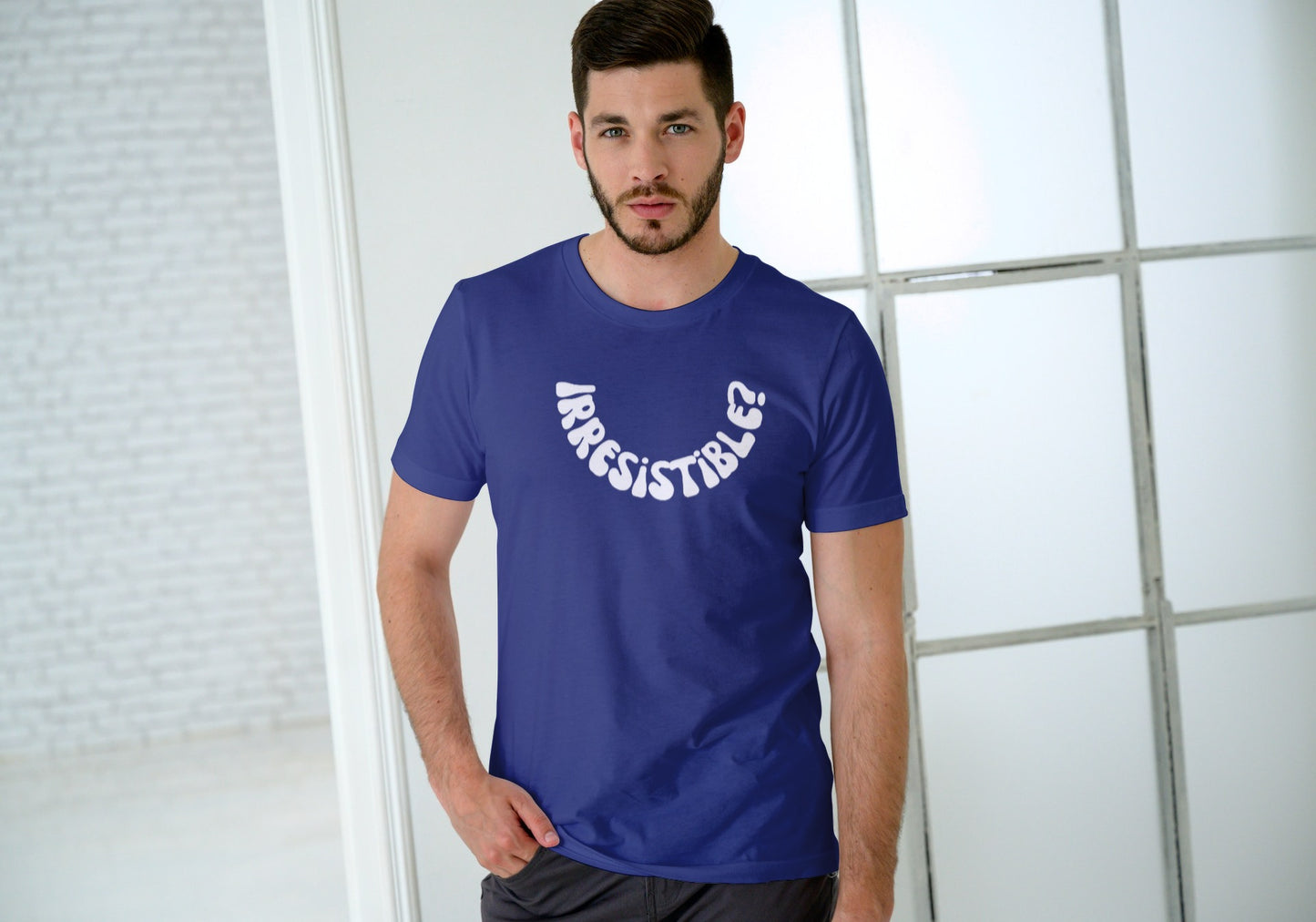 Irresistible Royal Blue Regular Fit Men’s T-Shirt
