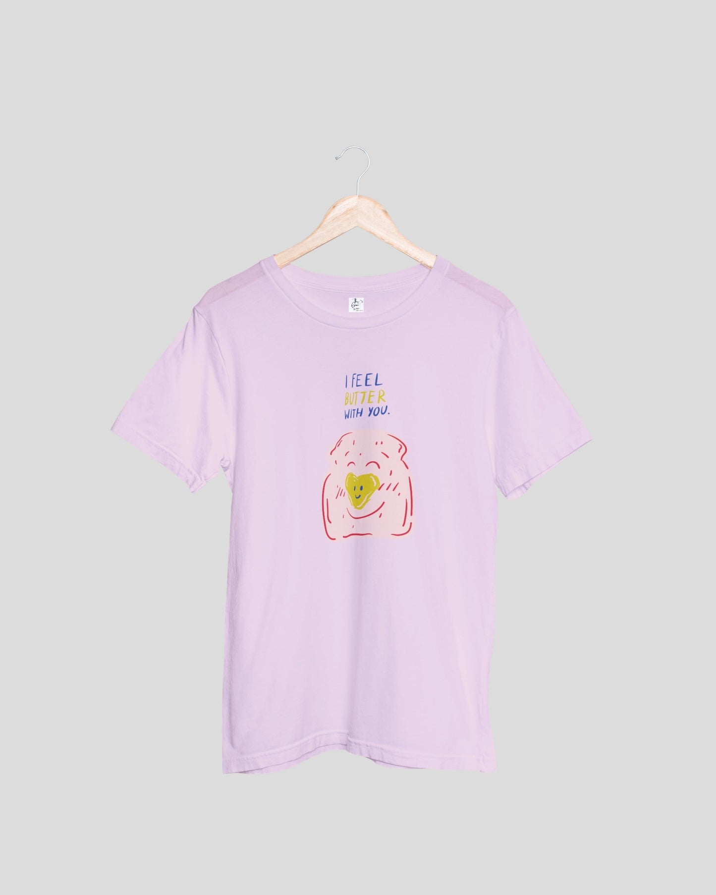 Bread and Pie Couple T-shirts - Mint and Baby Pink Oversized Fit Unisex T-Shirt