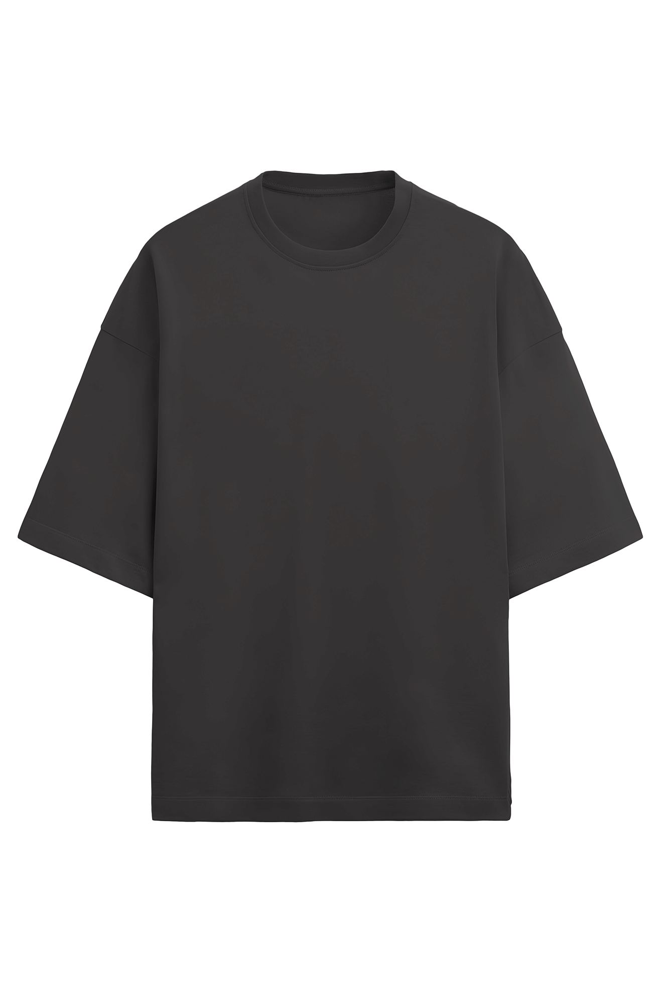 Black Terry Oversized T-shirt and Shorts Co-ord Set