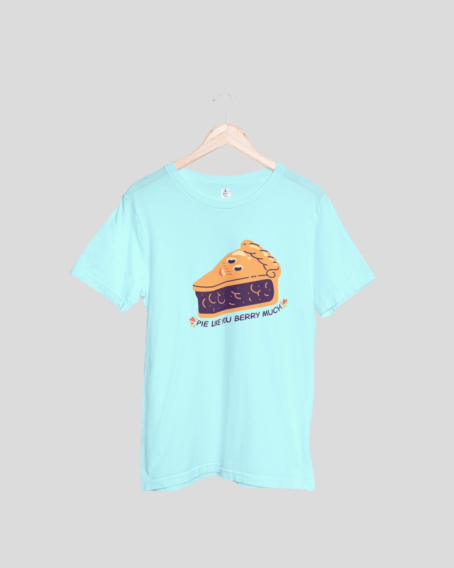 Bread and Pie Couple T-shirts - Mint and Baby Pink Oversized Fit Unisex T-Shirt