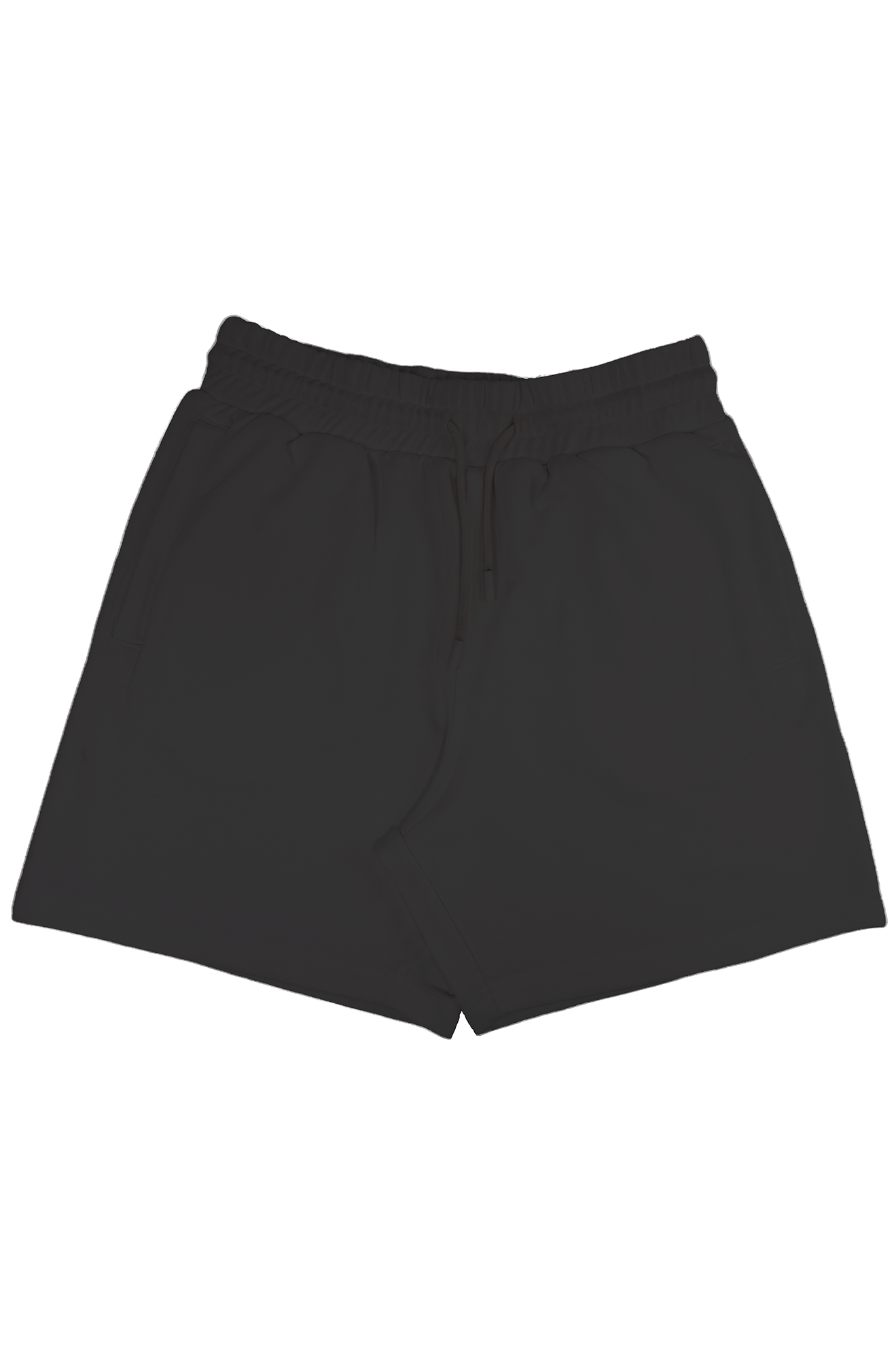 White Terry Oversized T-shirt and Black Terry Shorts