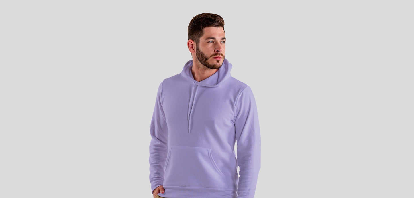 Never Look Back Lavender Hooded Sweatshirt for Men
