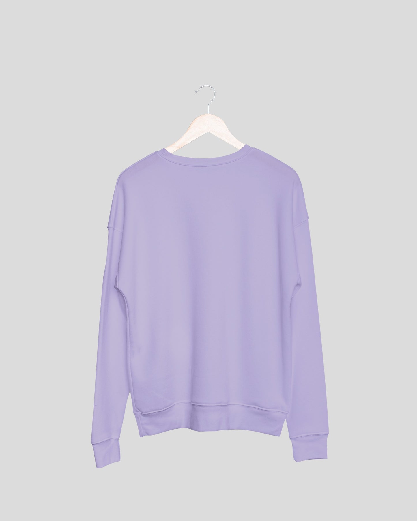 Lavender Solid Sweatshirts and Joggers Co-Ord Set for Women