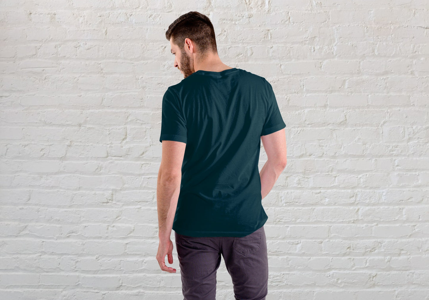 Round Eyes Petrol Blue Regular Fit Men’s T-Shirt