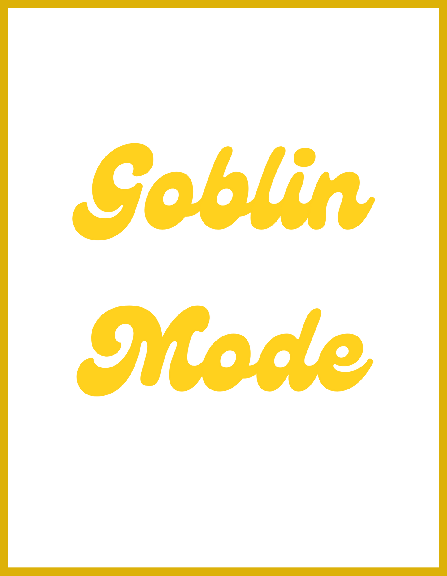 Goblin Mode Bottle Green Oversized Fit Unisex T-Shirt