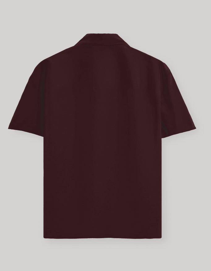 Maroon Oversized Shirt