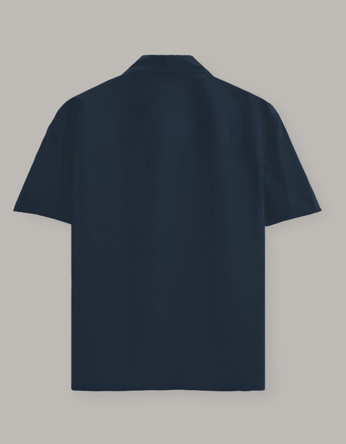 Navy Blue Oversized Shirt