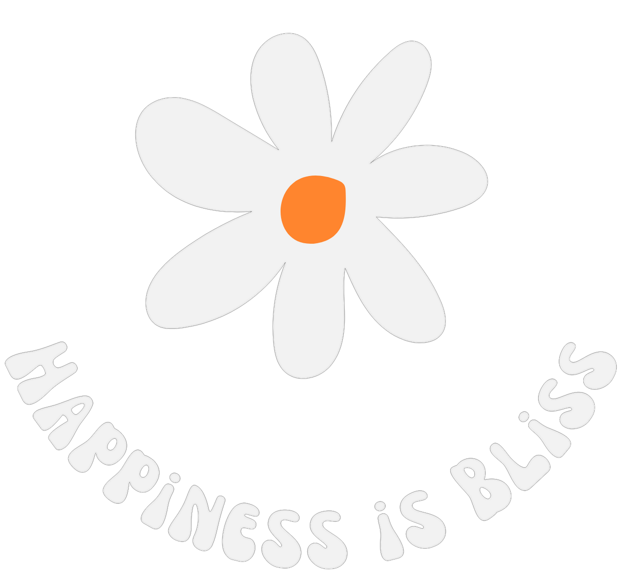 Happiness is Bliss Golden Yellow Regular Fit Women’s T-Shirt