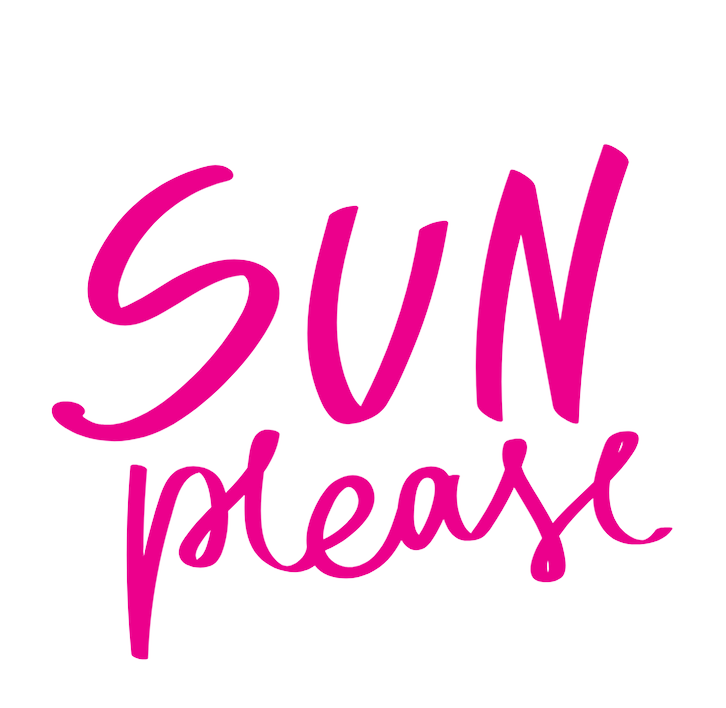 Sun Please Black Oversized Fit Unisex T-Shirt