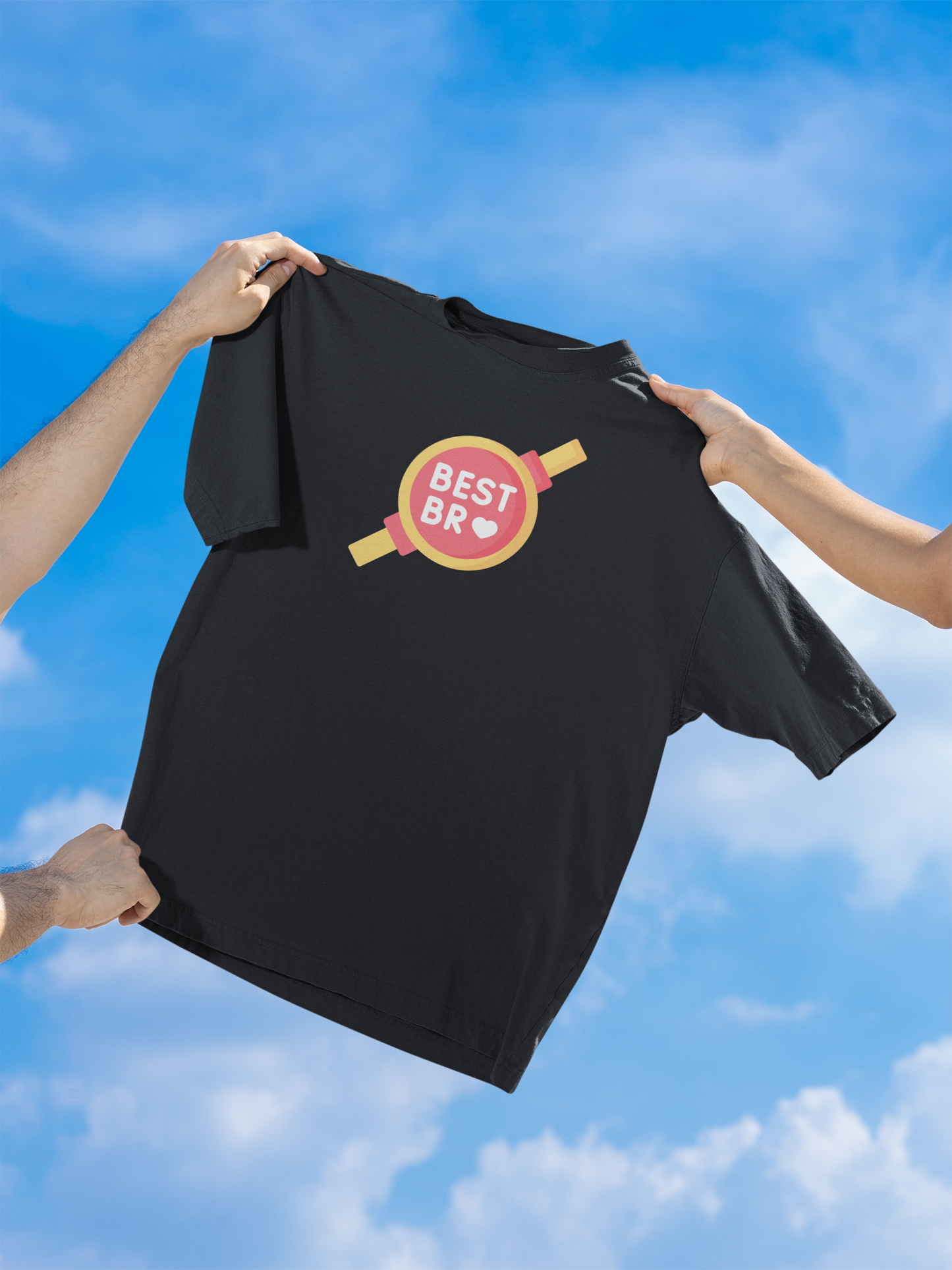 Best Bro Black Oversized Fit Unisex T-Shirt