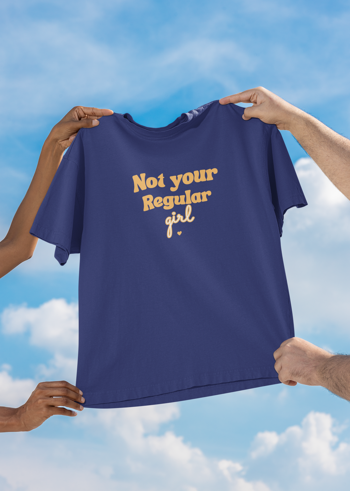 Not Your Regular Girl Royal Blue Oversized Fit Unisex T-Shirt