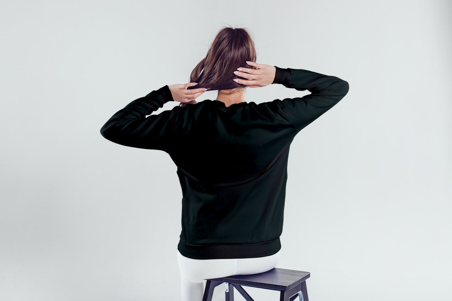 Think Outside the Box Black Sweatshirt for Women