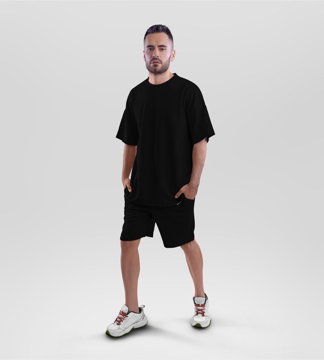 Mr.Bean Teddy Applique T-Shirt & Shorts Co-Ord Set