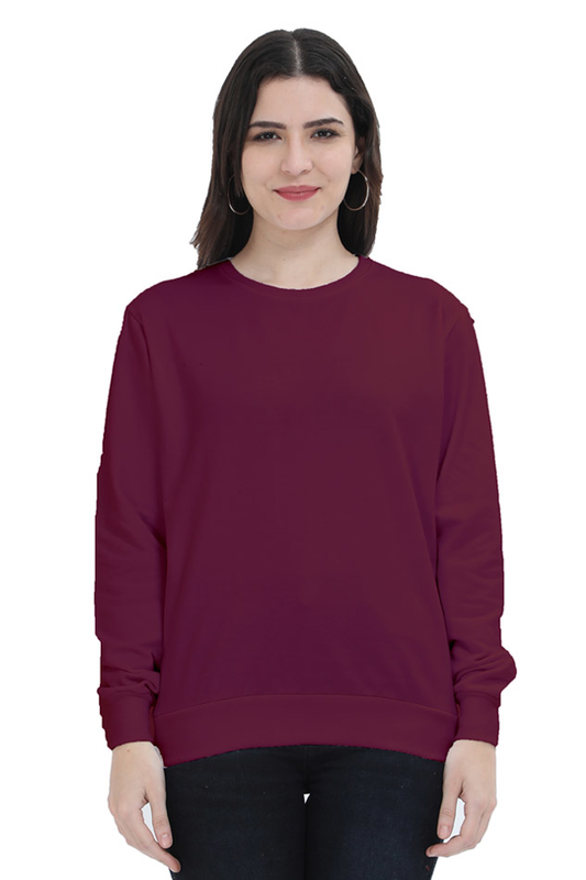 Solid Sweatshirt for Women