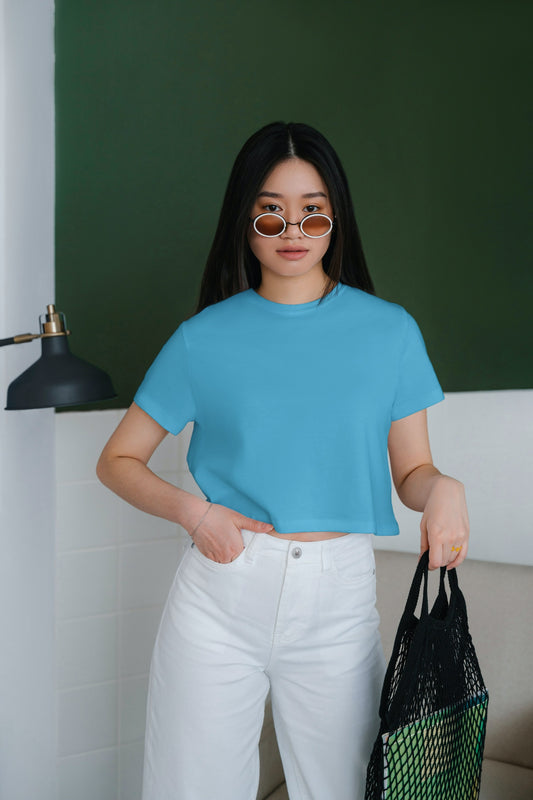 Plain Solid Crop Top