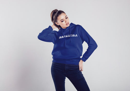 Irresistible Royal Blue Hooded Sweatshirt for Women