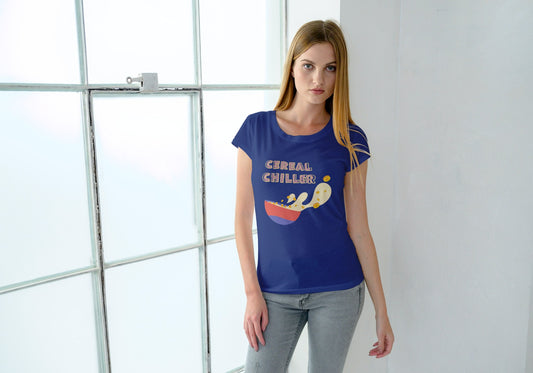 Cereal Chiller Royal Blue Regular Fit Women’s T-Shirt