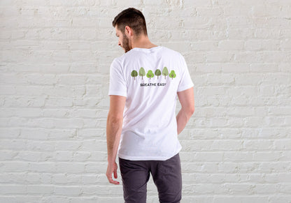 Breathe Easy White Regular Fit Men’s T-Shirt