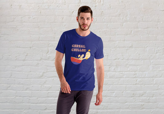 Cereal Chiller Royal Blue Regular Fit Men’s T-Shirt