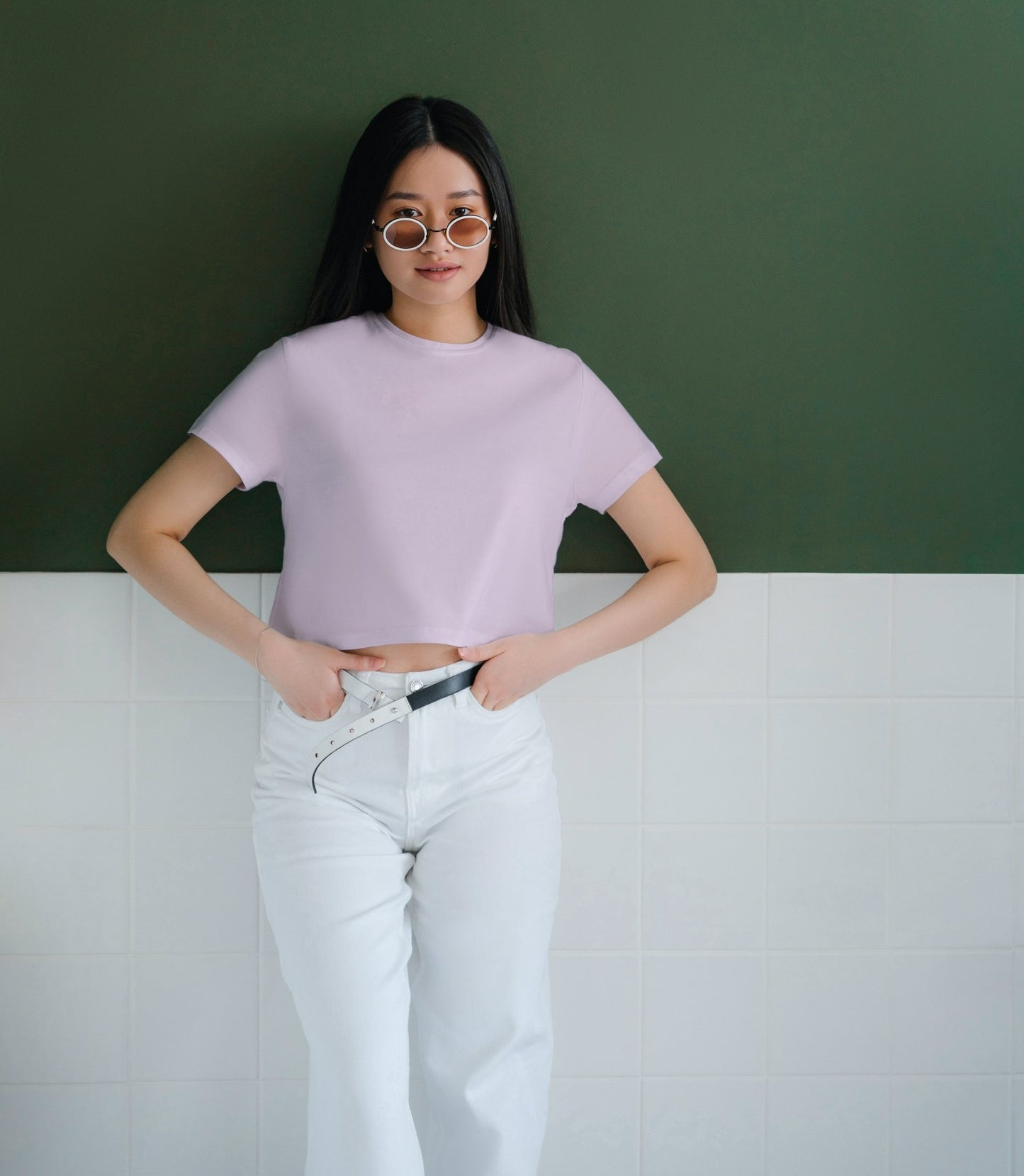 Plain Solid Crop Top