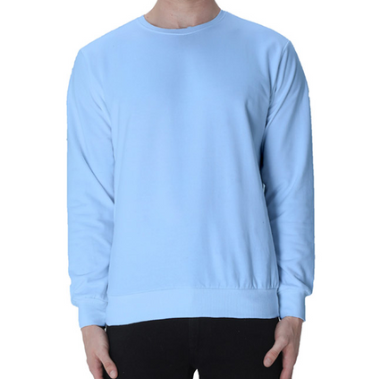 Baby Blue Solid Unisex Sweatshirt