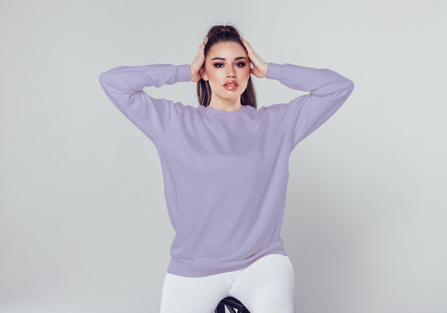 Lavender Solid Unisex Sweatshirt