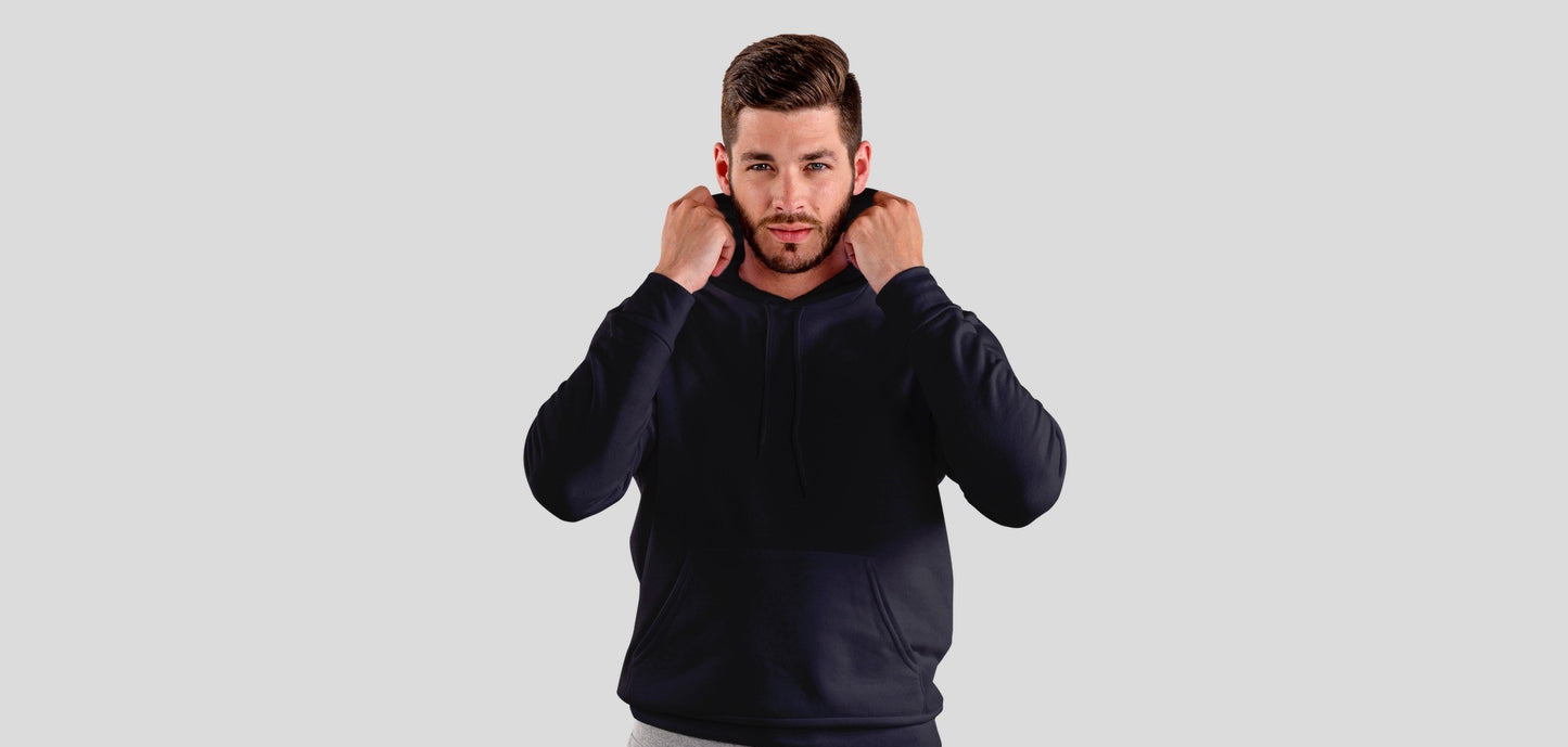 Wander Often, Wonder Always Black Hooded Sweatshirt for Men