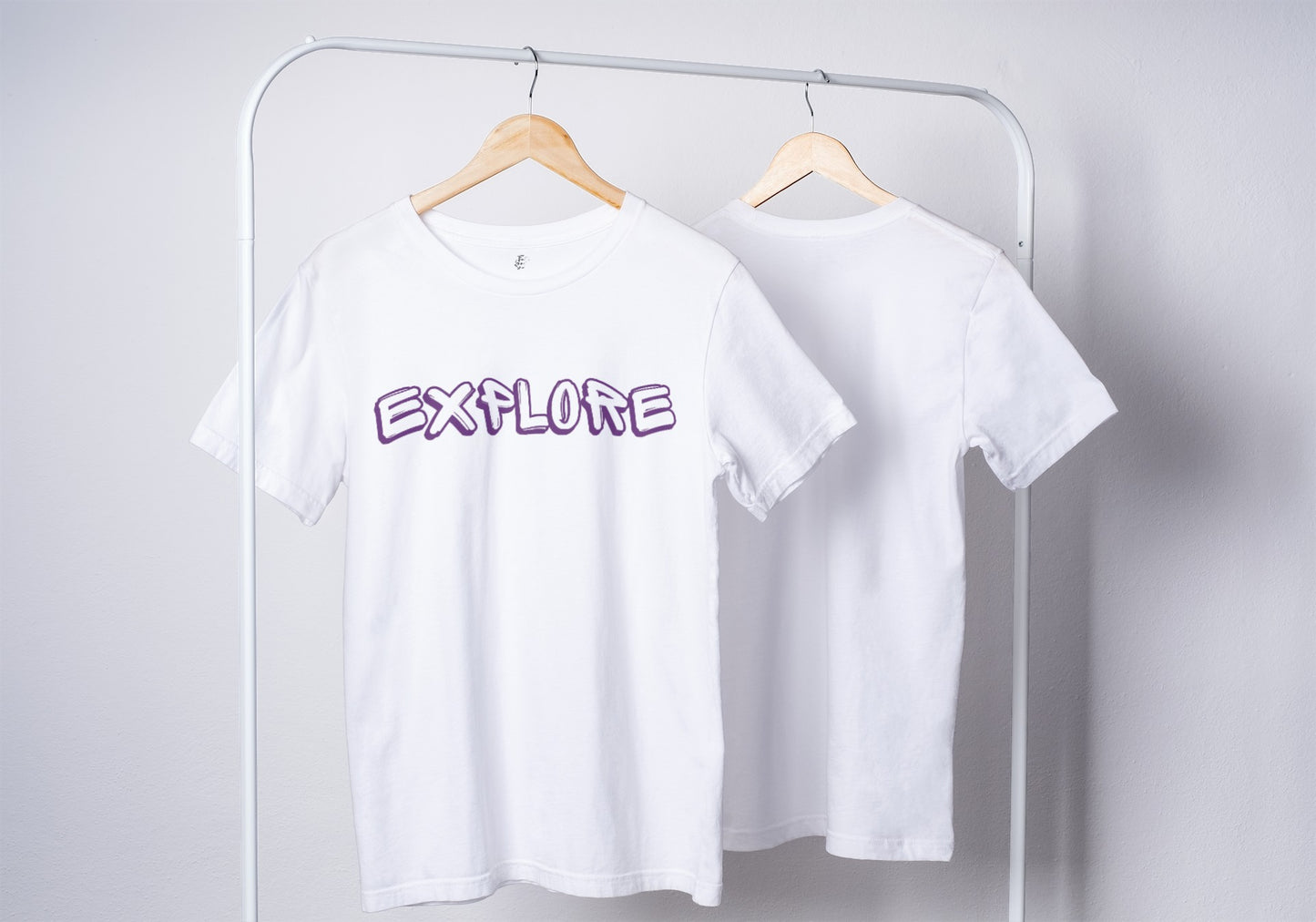 Explore White Oversized Fit Unisex T-Shirt