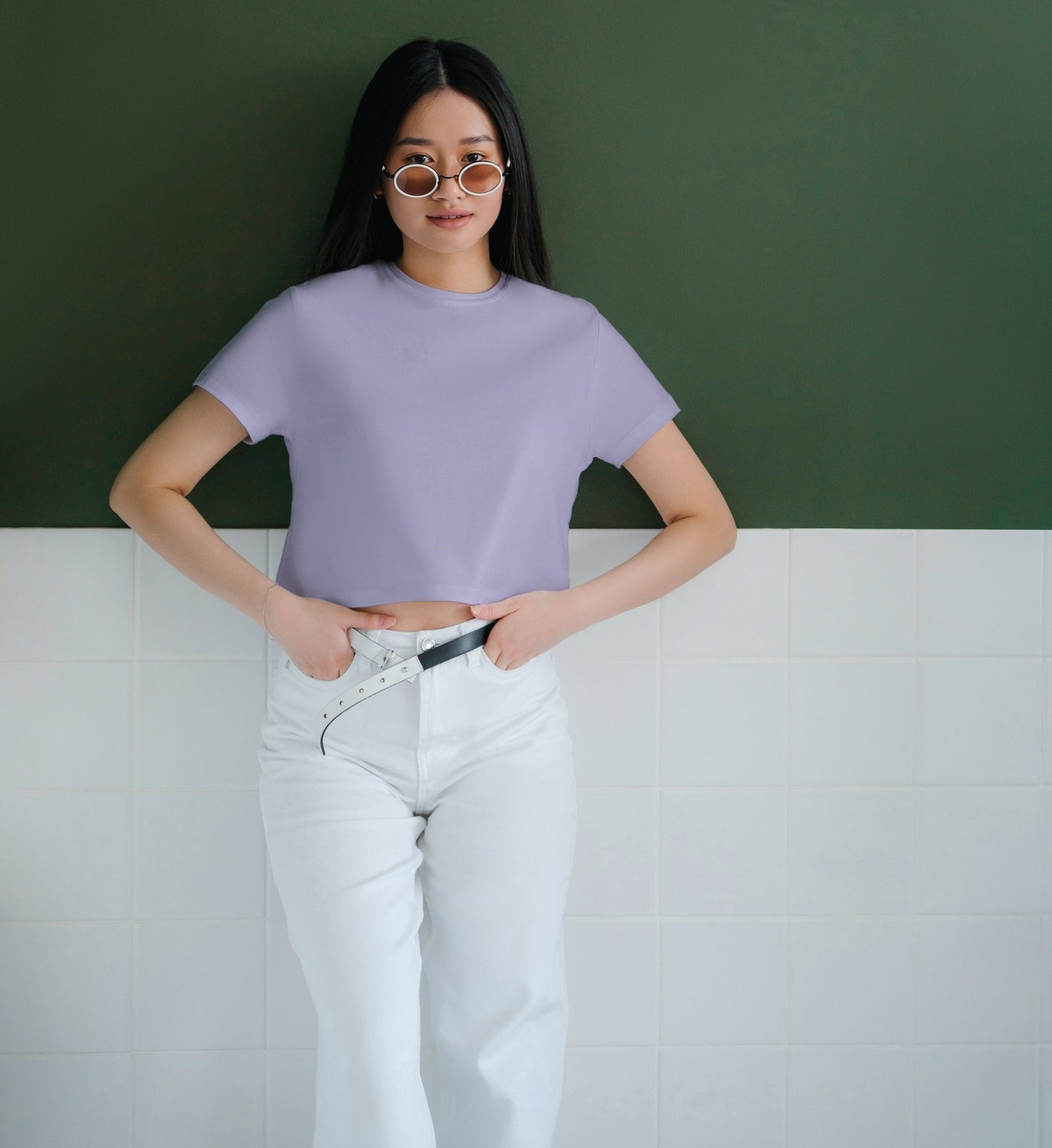 Plain Solid Crop Top