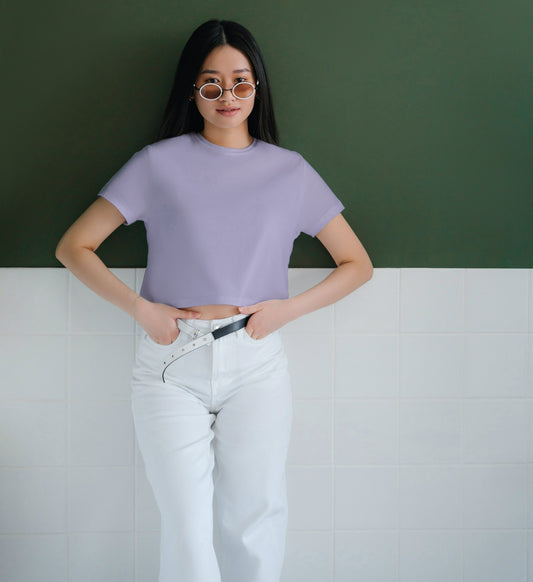 Plain Solid Crop Top