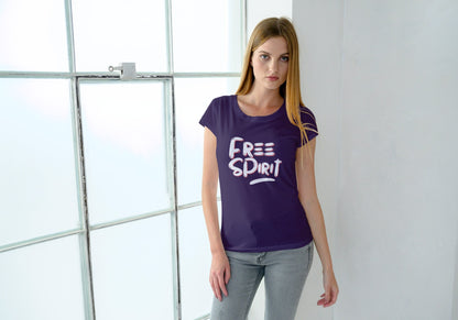 Free Spirit Purple Regular Fit Women’s T-Shirt