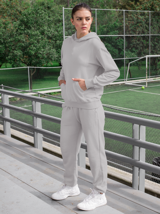 Grey Melange Co-Ord Set for Women