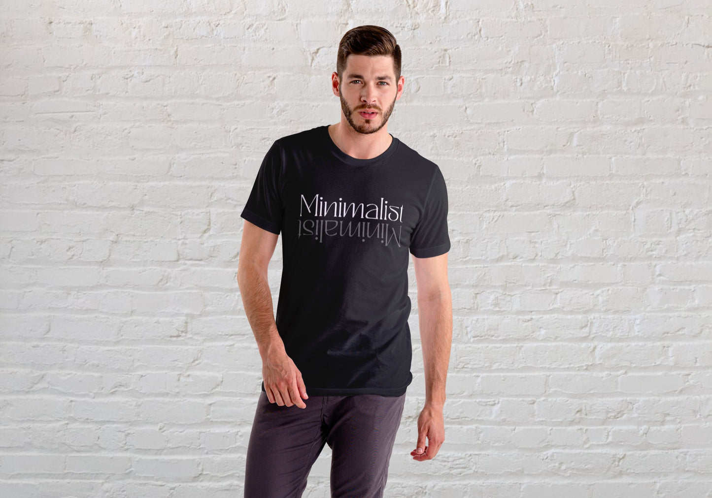 Minimalist Black Regular Fit Men’s T-Shirt