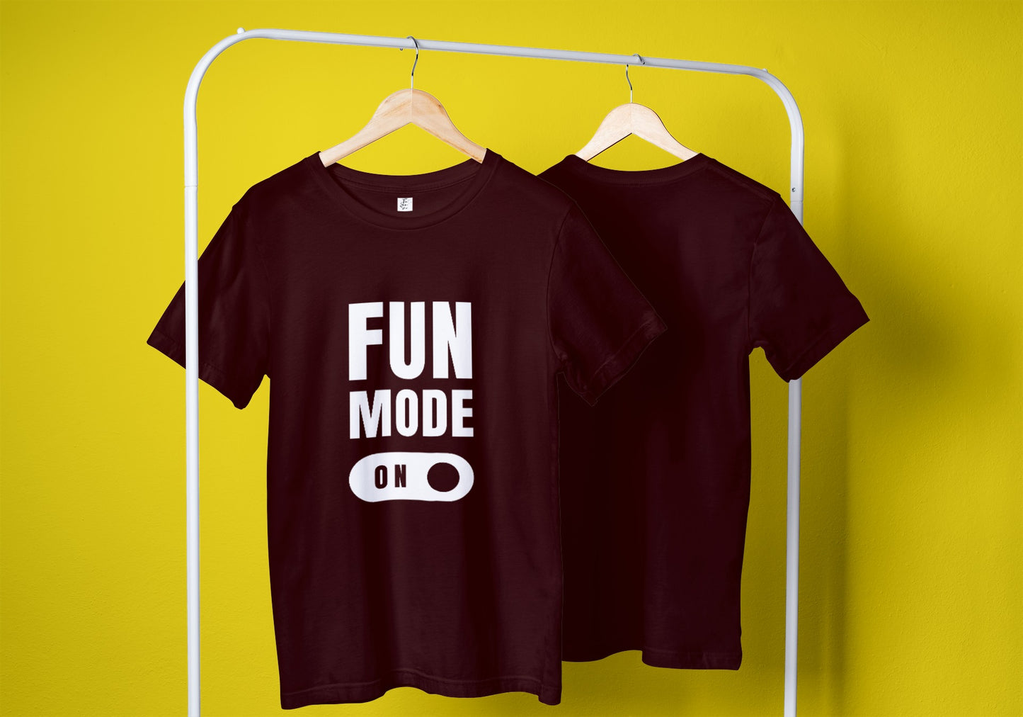 Fun Mode On Maroon Oversized Fit Unisex T-Shirt