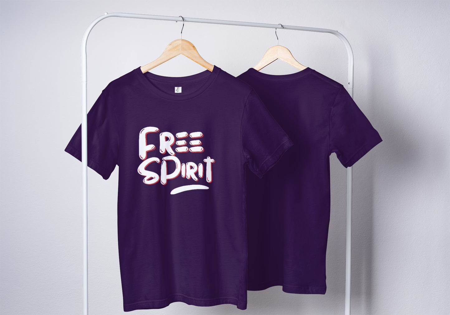 Free Spirit Purple Oversized Fit Unisex T-Shirt