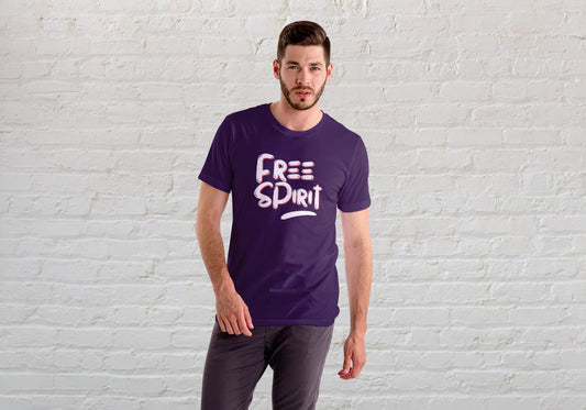 Free Spirit Purple Regular Fit Men’s T-Shirt