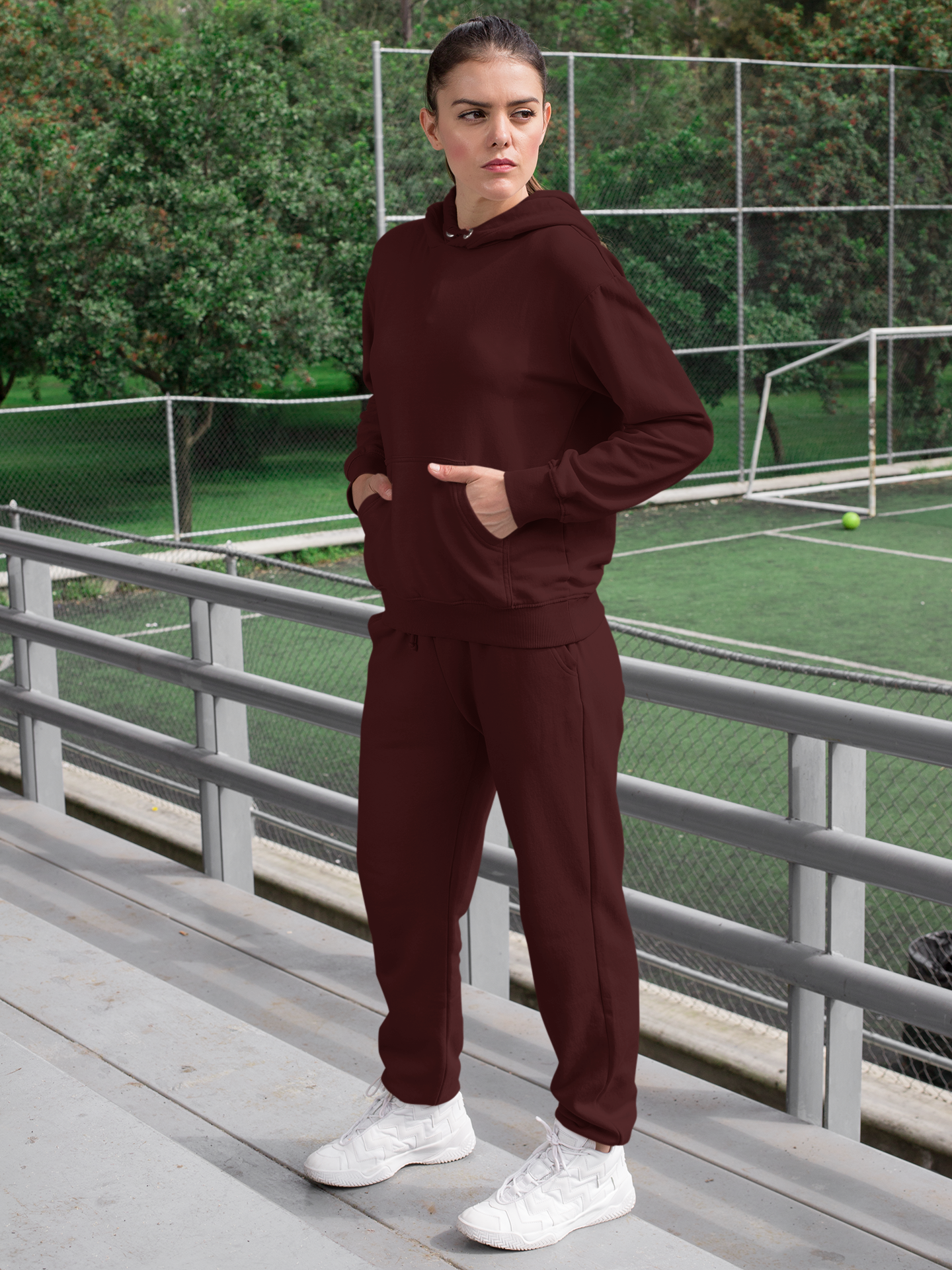 Maroon Co-Ord Set for Women