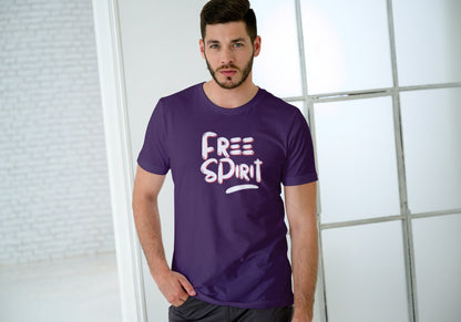 Free Spirit Purple Regular Fit Men’s T-Shirt