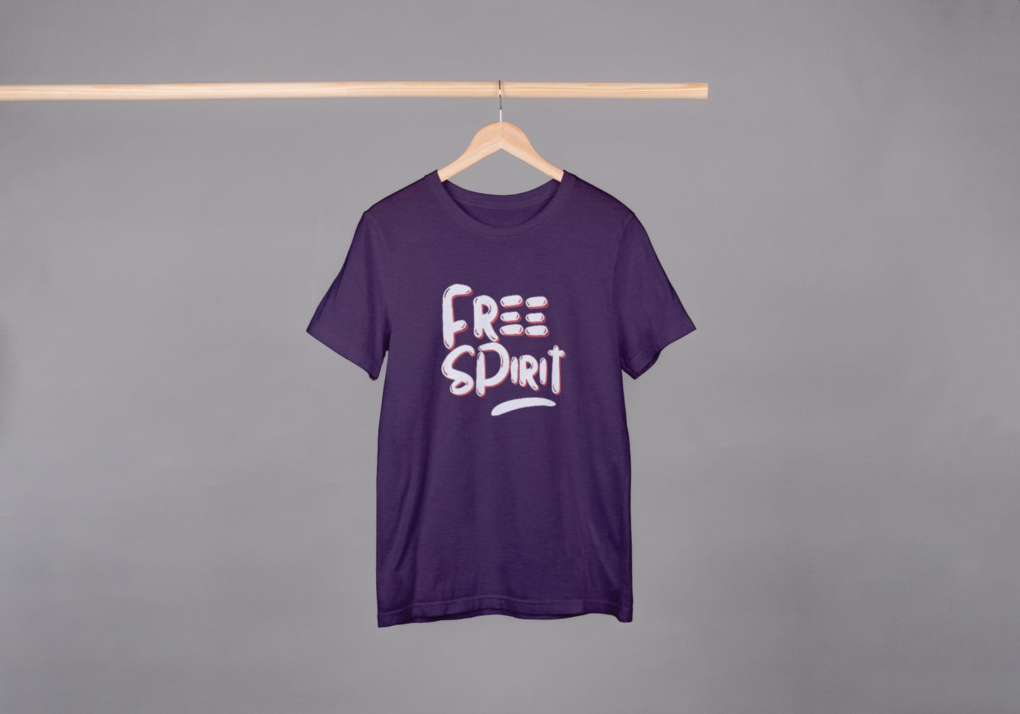 Free Spirit Purple Oversized Fit Unisex T-Shirt