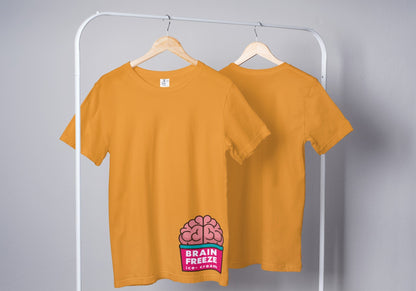 Brainfreeze Golden Yellow Oversized T-Shirt