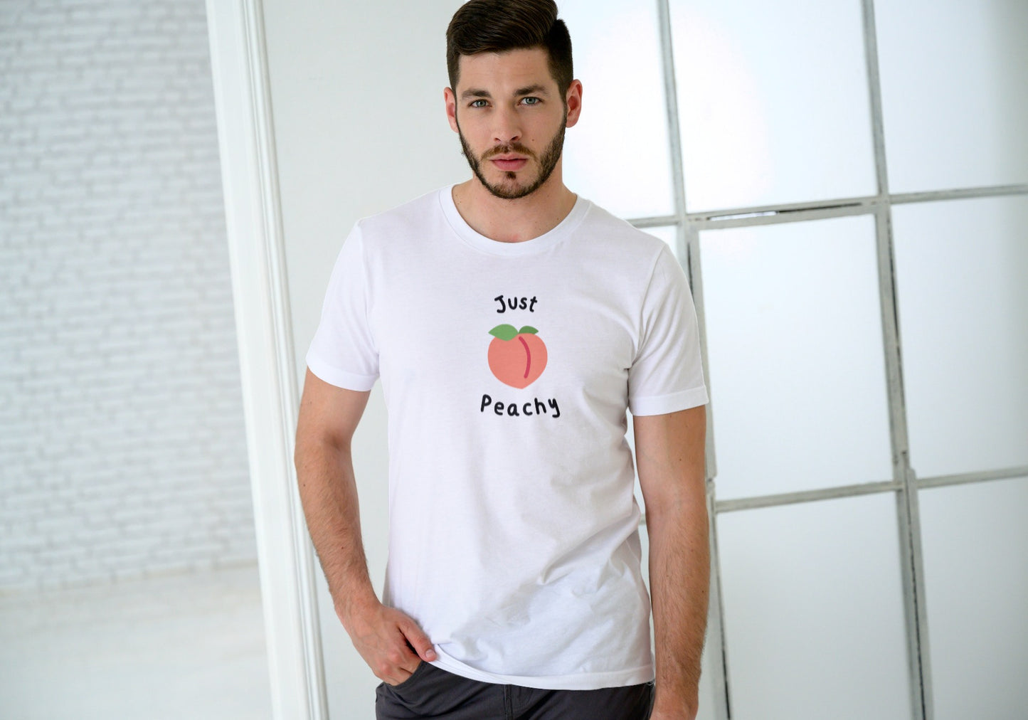 Just Peachy Regular Fit Men’s T-Shirt