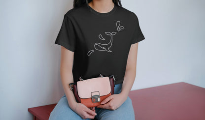 Dolphin Black Crop Top