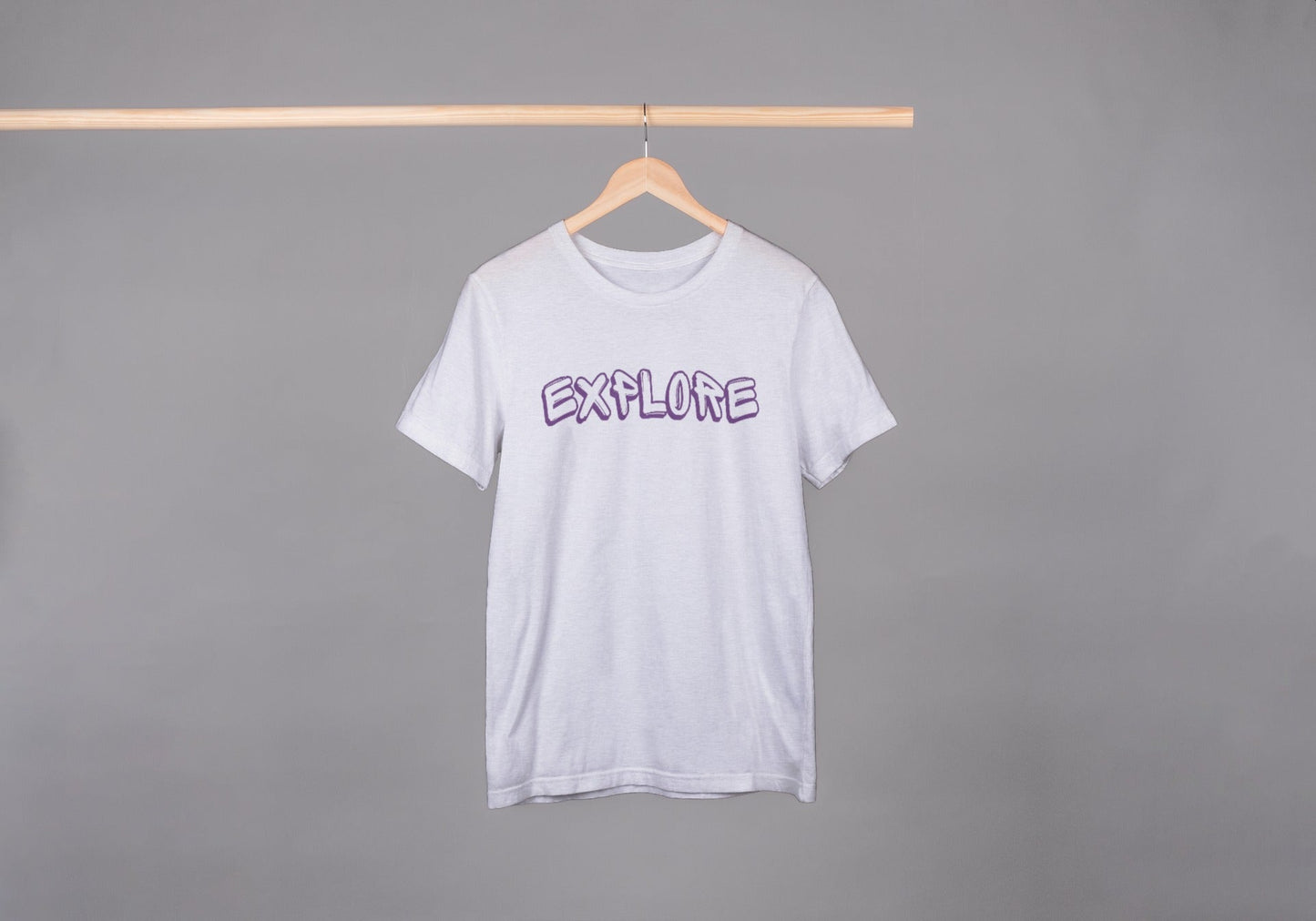 Explore White Oversized Fit Unisex T-Shirt