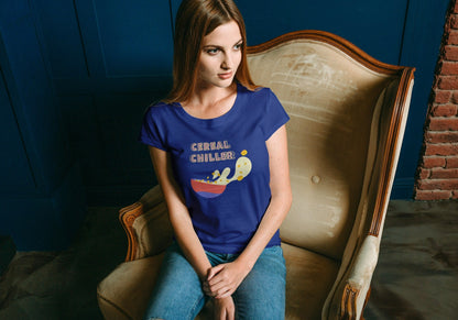 Cereal Chiller Royal Blue Regular Fit Women’s T-Shirt