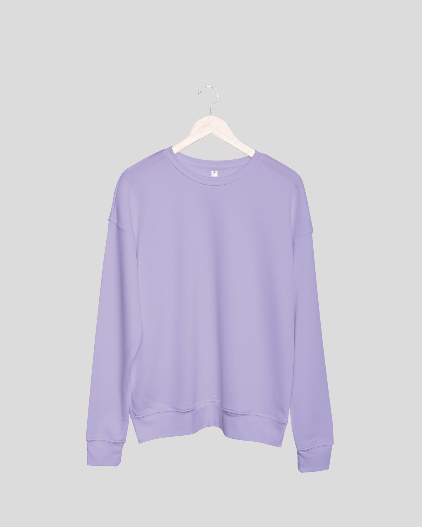 Lavender Solid Sweatshirt and Joggers Co-Ord Set for Men