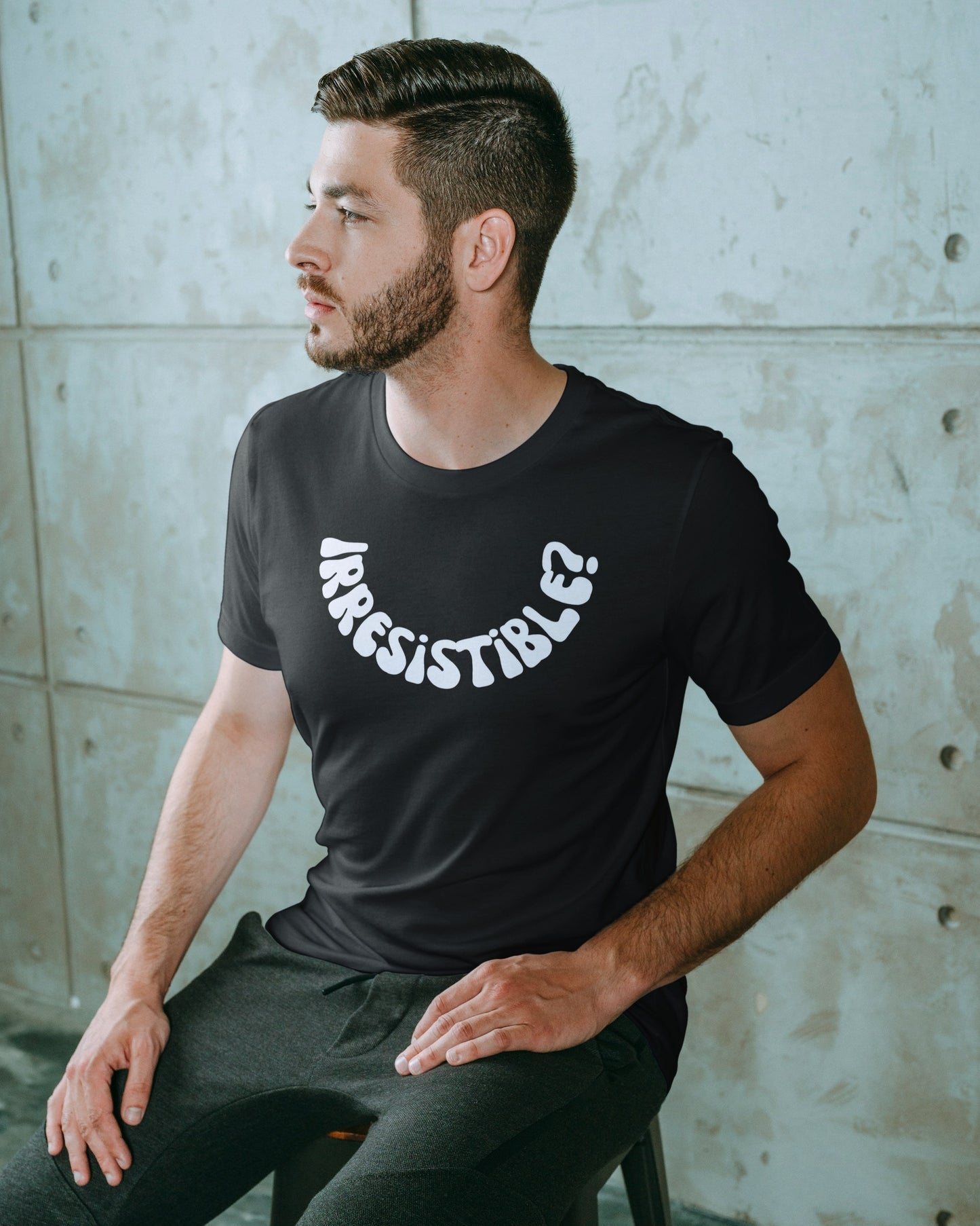 Irresistible Black Regular Fit Men’s T-Shirt