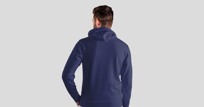 Choose Only Joy Navy Blue Hooded Sweatshirt for Men