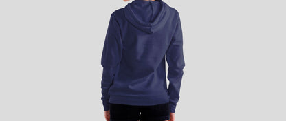 Choose Only Joy Navy Blue Hooded Sweatshirt for Women